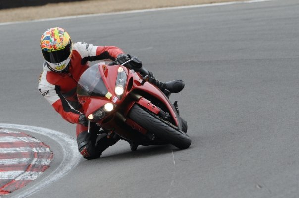 This is me at Brands Hatch with my knee down!